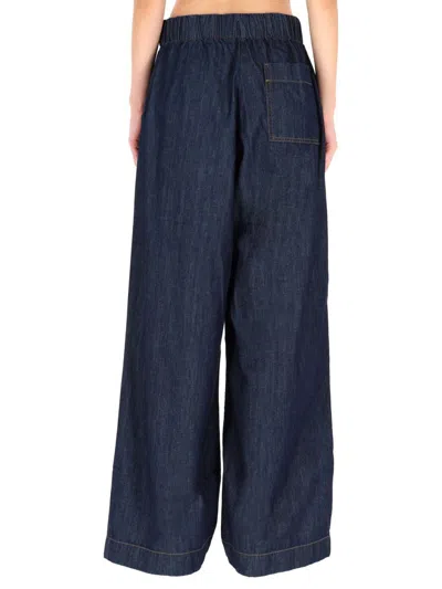 Dries Van Noten Wide Leg Trousers Front Pleats In Multi