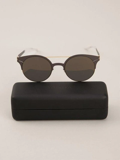 Shop Mykita Round Frame Sunglasses - Grey