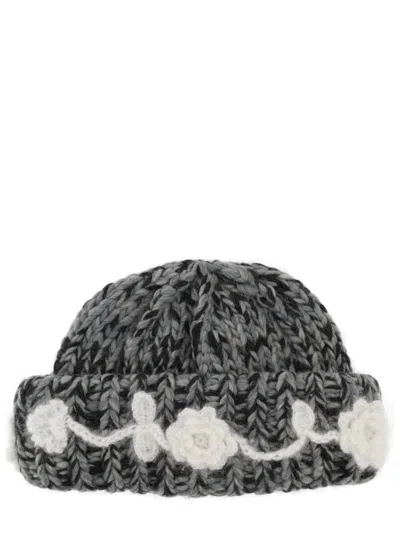 Ganni Women Wool Cap In Multi