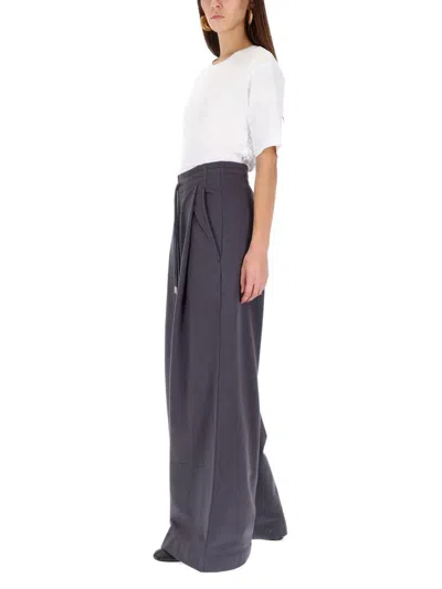 Dries Van Noten Drawstring Casual Pants In Gray