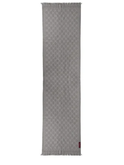 Gucci Wool Scarf In Gray