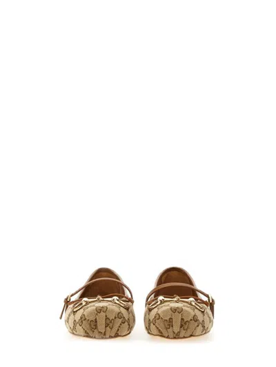 Gucci Ballerina With Clamp In Nude