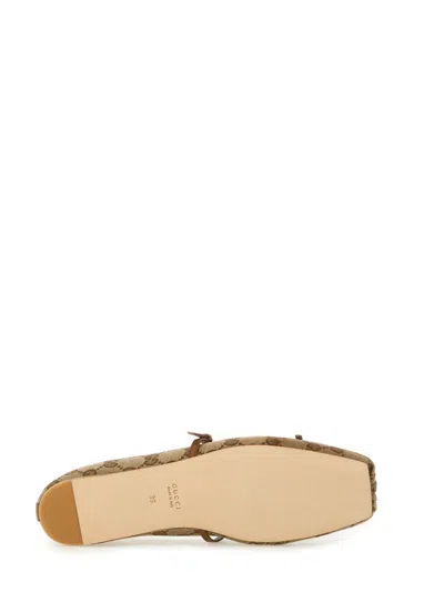 Gucci Ballerina With Clamp In Nude