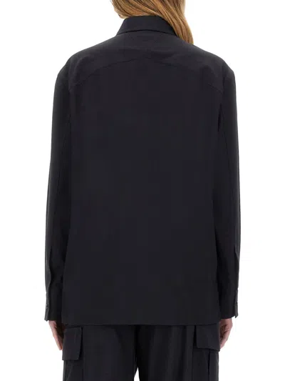 Bottega Veneta Wool Shirt In Black