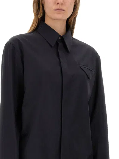 Bottega Veneta Wool Shirt In Black
