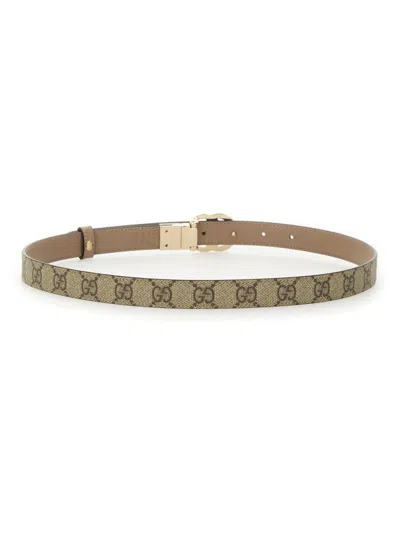 Gucci Gg Marmont Reversible Belt In Green