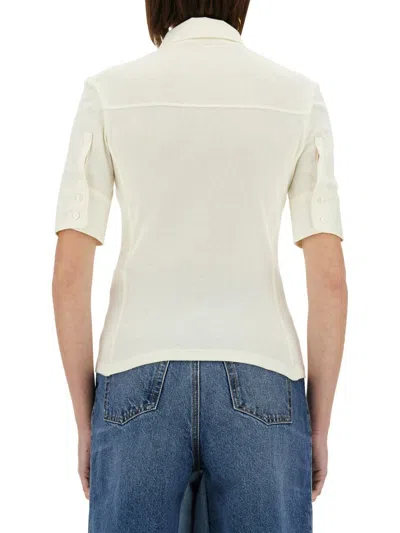 Chloé Slim Fit Polo In White