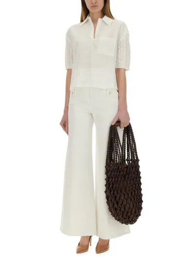 Max Mara Wide Pant "mindfulness" In White