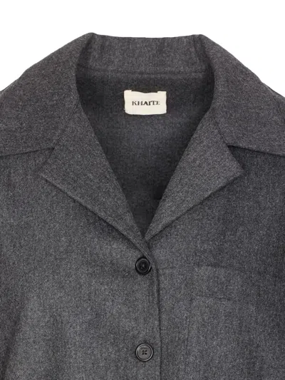 Khaite Womens Storm Riordan Camp-collar Stretch-wool And Cashmere Shirt In Multi