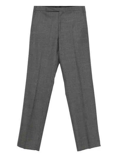 Lardini Pressed-crease Trousers In Gray