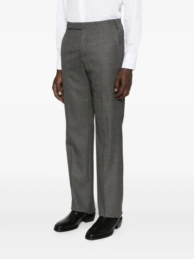 Lardini Pressed-crease Trousers In Gray