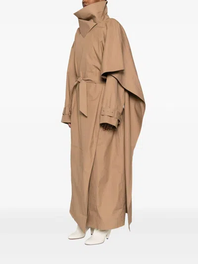 Entire Studios Scarfcoat Sand In Neutral