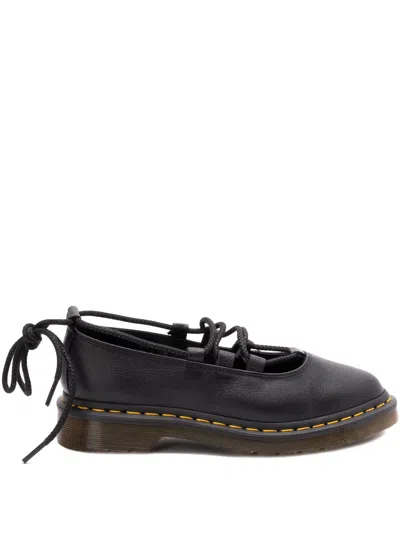 Dr. Martens Elphie Leather Ballet Flat Women In Black
