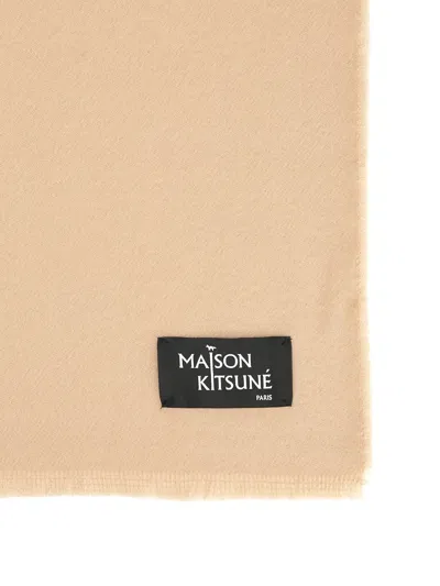 Maison Kitsuné Wool Fringe Scarf Accessories