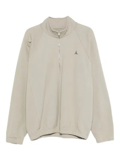 Roa Logo 490gsm Heavy Half Zip Clothing In Neutral