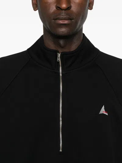 Roa Logo 490gsm Heavy Half Zip Clothing In Neutral