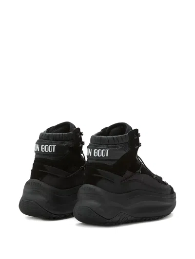 Moon Boot Black Moon247 Xlace Mid Sneakers