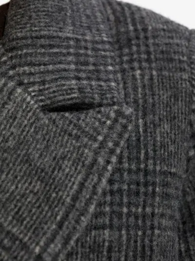 Samsoe & Samsoe Samsoe Samsoe Sajilla Double-breasted Long Coat In Gray