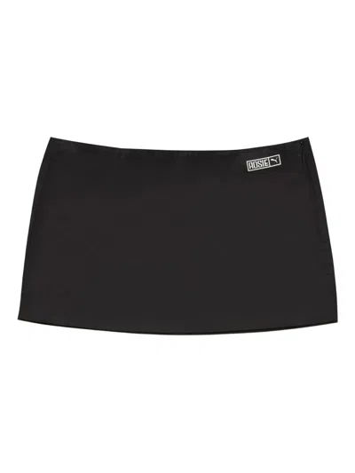 Puma X Rosé Micro Mini Skirt In Black