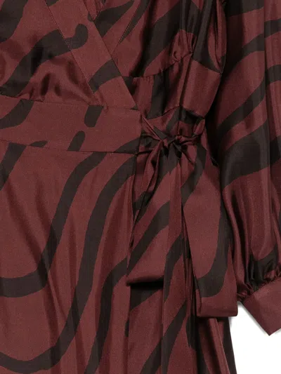 Raquel Diniz Zebra-print Wrap Dress
