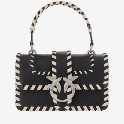 Pinko Structured Black Bag With Clean Lines In Black