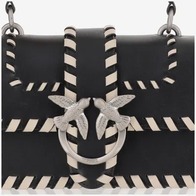 Pinko Structured Black Bag With Clean Lines In Black