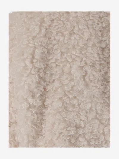 Stand Studio Smara Faux Fur Jacket In White