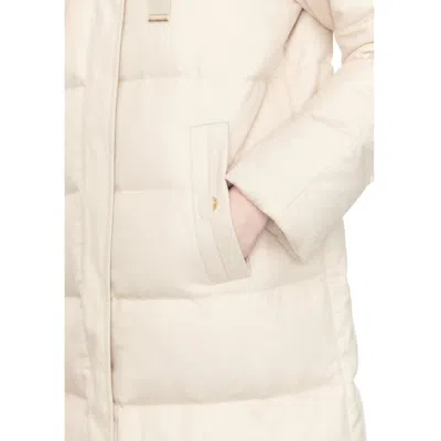 Herno Silk And Cashmere Padded Coat Women In White