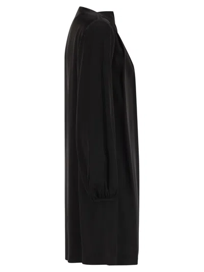 Weekend Max Mara Weekend Maxmara Cabina1234 Mini Dress In Shiny Satin Reverse Fabric In Multi