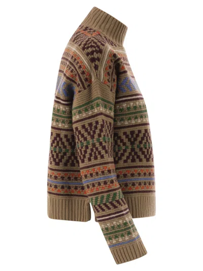 Weekend Max Mara Weekend Maxmara Festoso Jacquard Wool Jumper In Multi