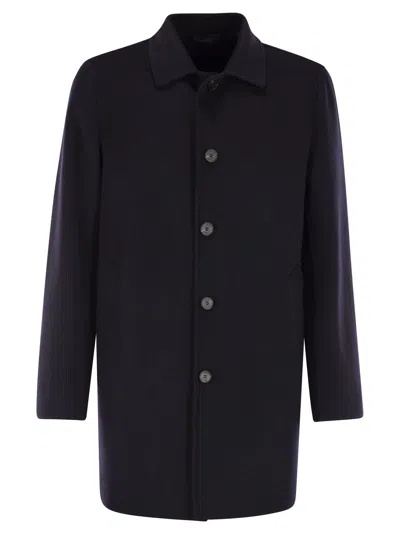 Paltò Alfredo Wool Coat In Blue