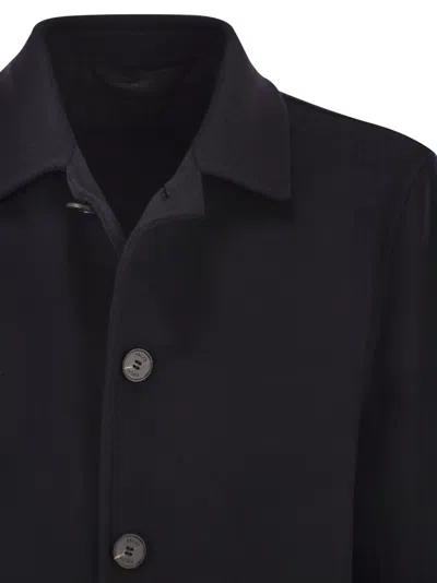 Paltò Alfredo Wool Coat In Blue