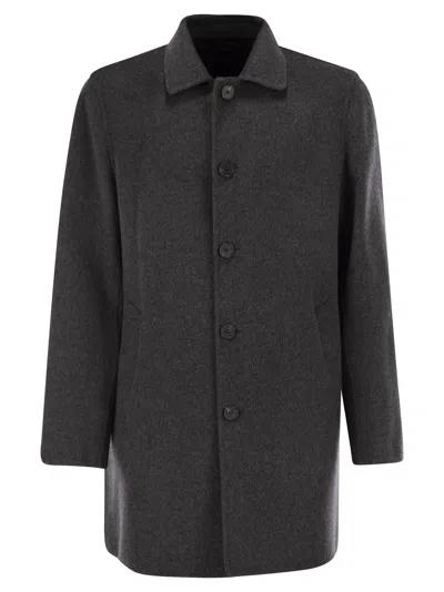 Paltò Alfredo Wool Coat In Gray