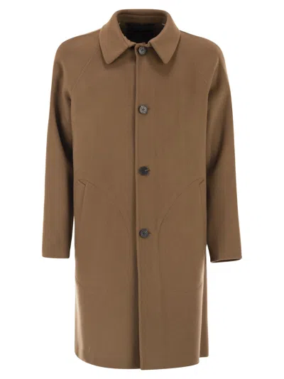 Paltò Maurilio Wool Coat In Brown