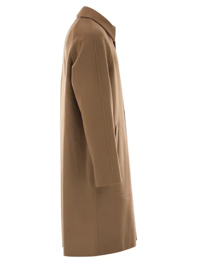Paltò Maurilio Wool Coat In Brown