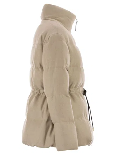 Herno Women Virgin Wool Duvet In Neutral