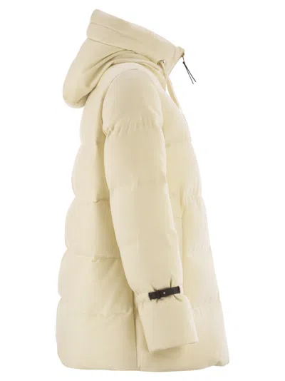 Herno Bi Stretch Lurex Wool Jacket In Brown