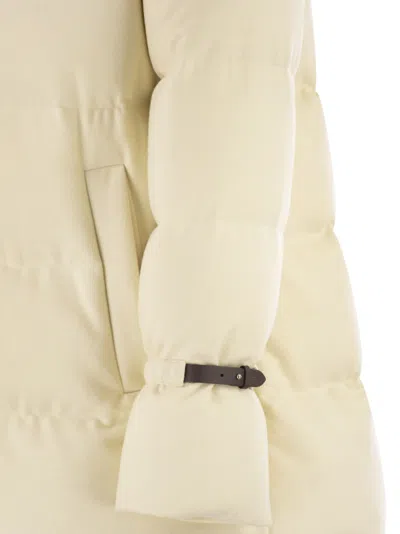 Herno Bi Stretch Lurex Wool Jacket In Brown