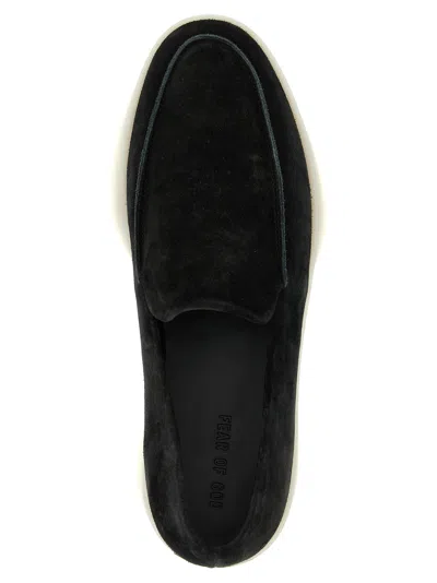 Fear Of God Suede Loafers With Rubber Sole And Round Toe In Black