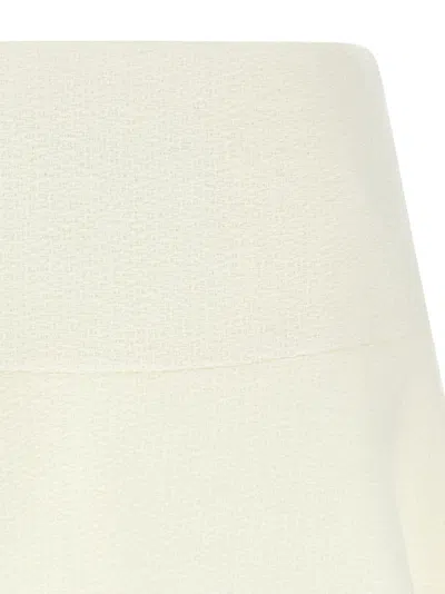 Gucci Bouclé Wool Skirt In White
