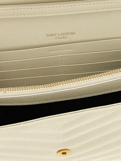 Saint Laurent 'monogramme' Crossbody Bag In White