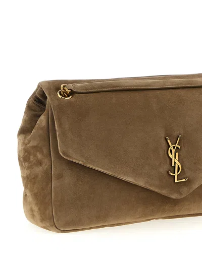 Saint Laurent 'calypso' Shoulder Bag In Sand