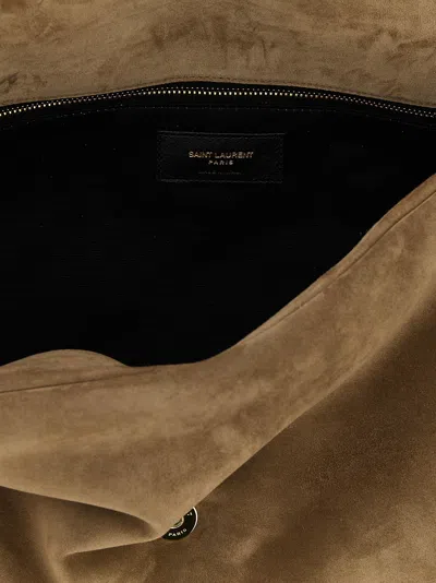Saint Laurent 'calypso' Shoulder Bag In Sand