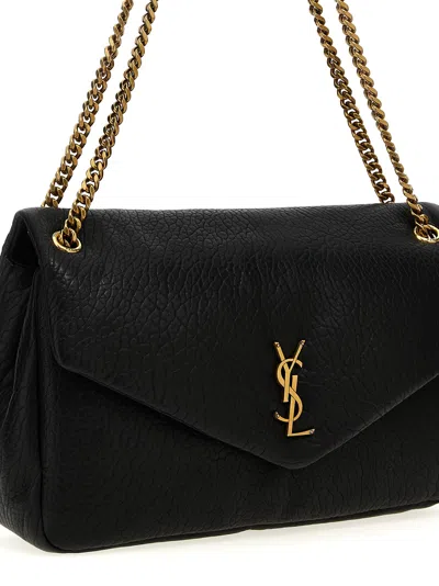 Saint Laurent 'calypso' Large Shoulder Bag In Black