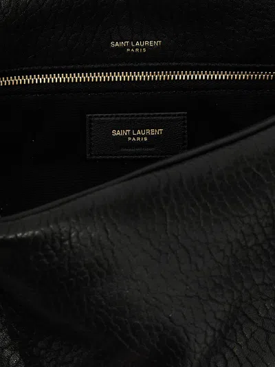 Saint Laurent 'calypso' Large Shoulder Bag In Black