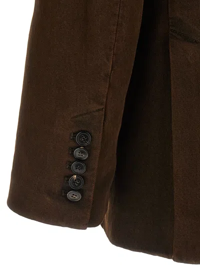 Dries Van Noten Befya Blazer In Brown