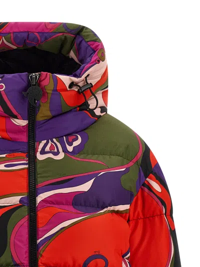 Pucci Abstract-print Puffer Jacket Clothing In Multi