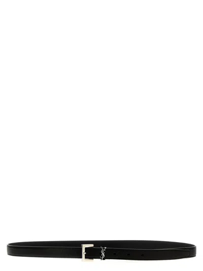 Saint Laurent Ysl Belt In Black