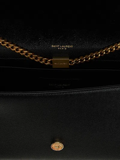 Saint Laurent Medium 'kate' Shoulder Bag In Black