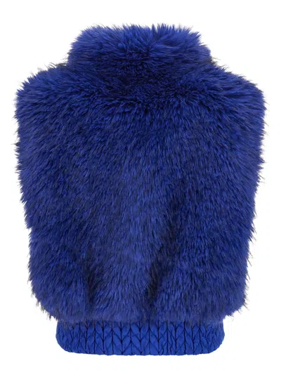 Goldbergh Dahlia Reversible Gilet In Blue